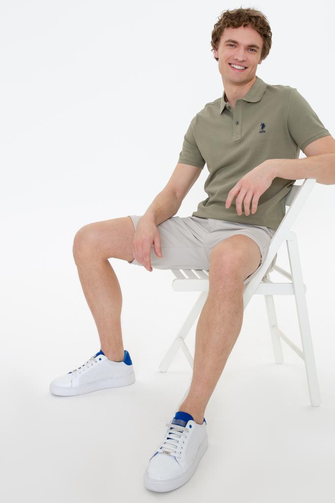 Erkek Haki Basic Tişört