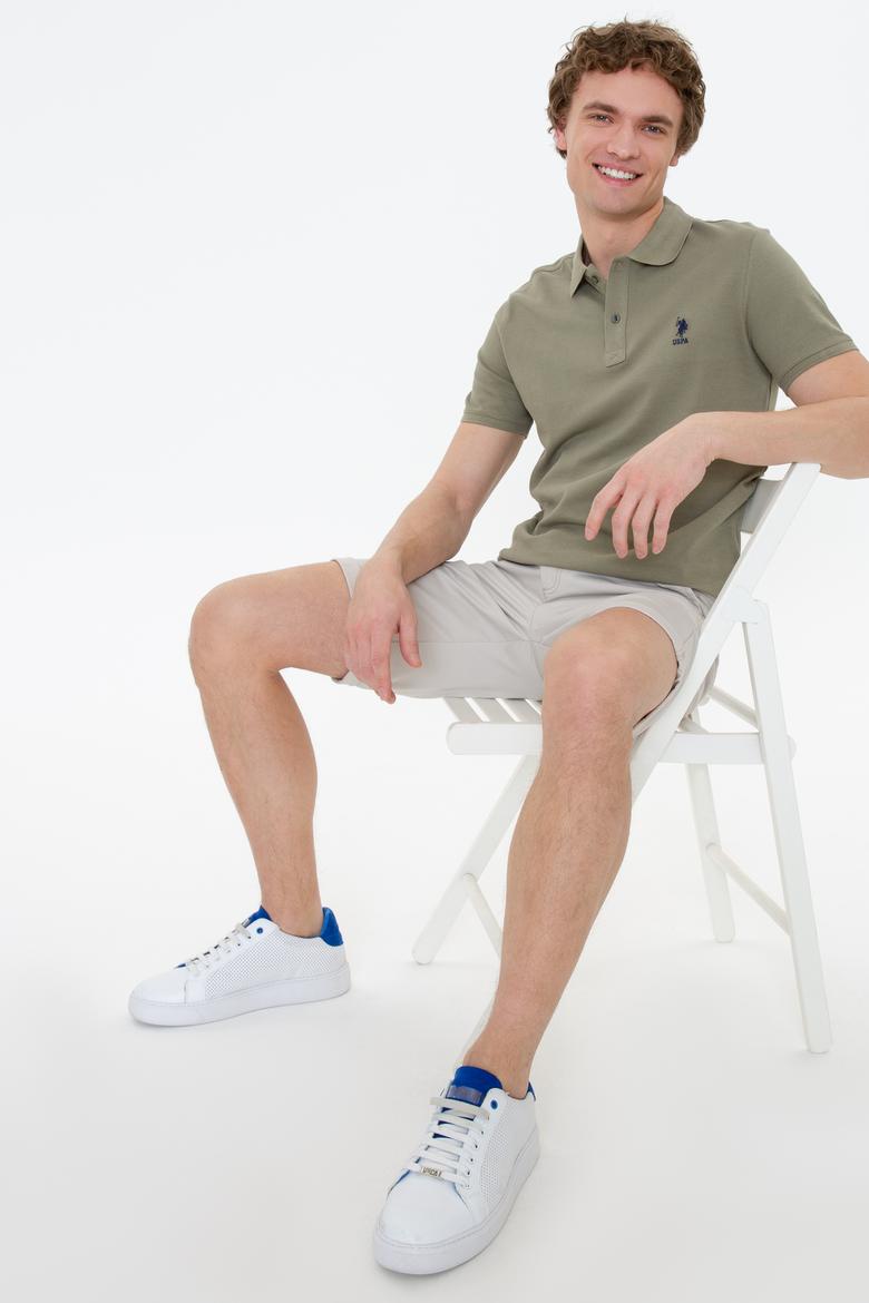 Erkek Haki Basic Tişört