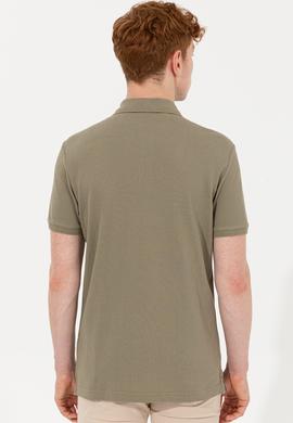 Erkek Haki Basic Tişört - 50232311177