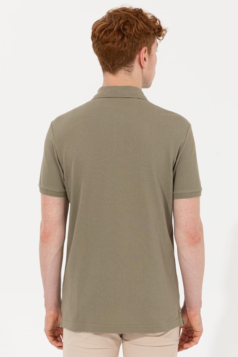 Erkek Haki Basic Tişört - 50232311177