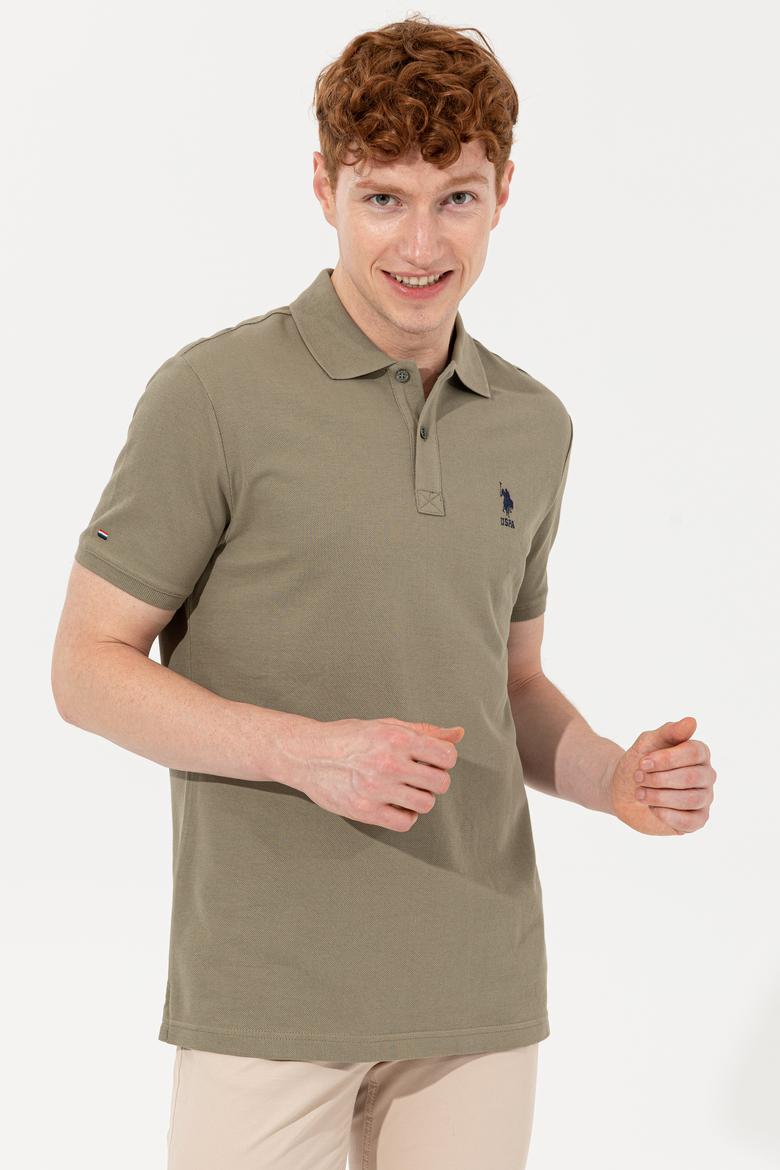 Erkek Haki Basic Tişört - 50232311177