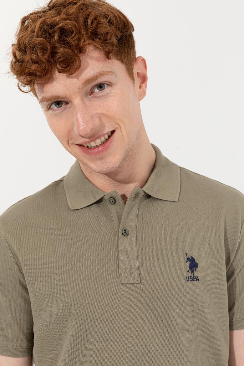 Erkek Haki Basic Tişört