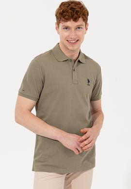 Erkek Haki Basic Tişört - 50232311177