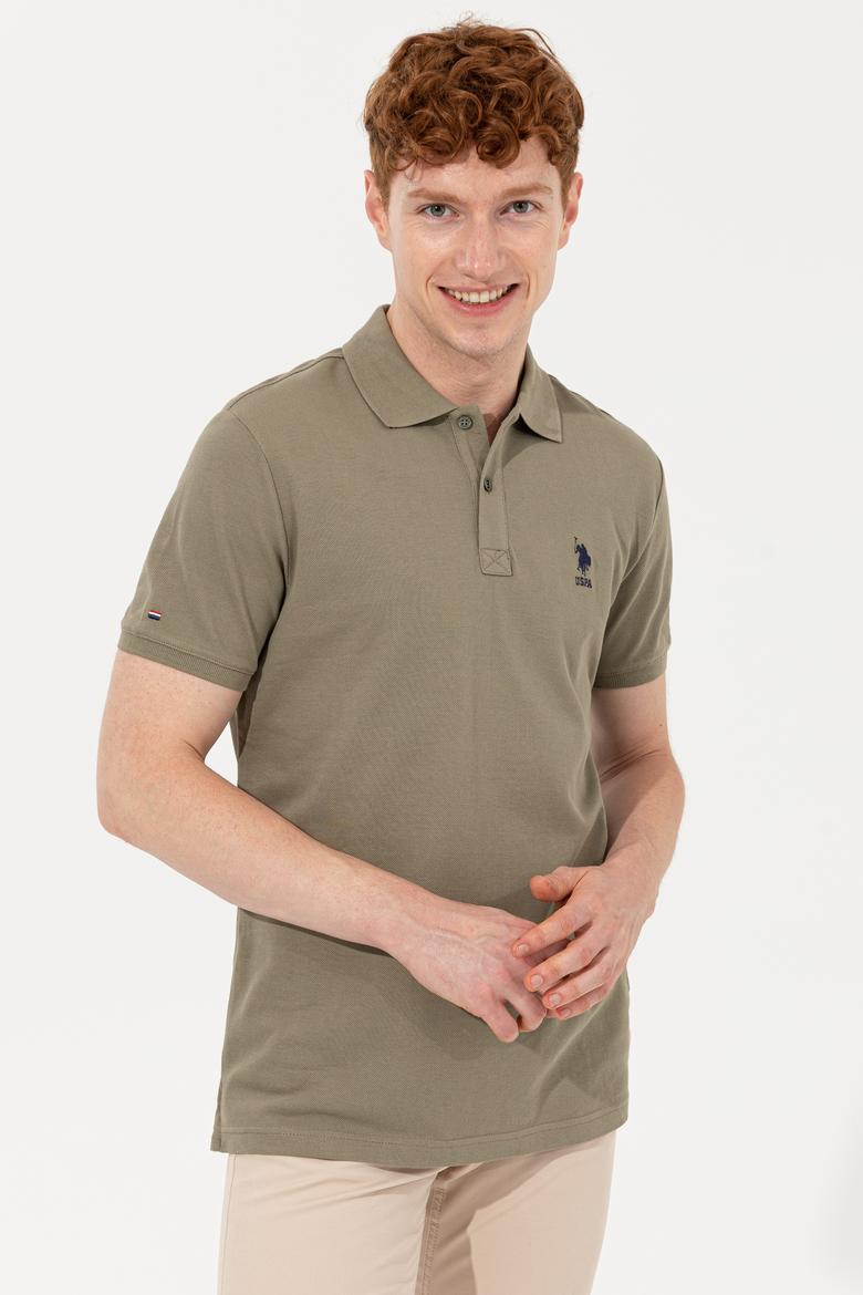 Erkek Haki Basic Tişört - 50232311177