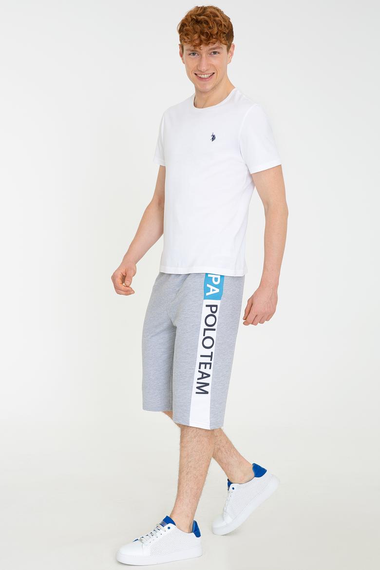 Erkek Gri Melanj Örme Şort - 50232521011