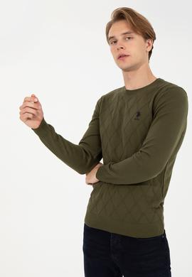 Erkek Haki Kazak - 50236734029