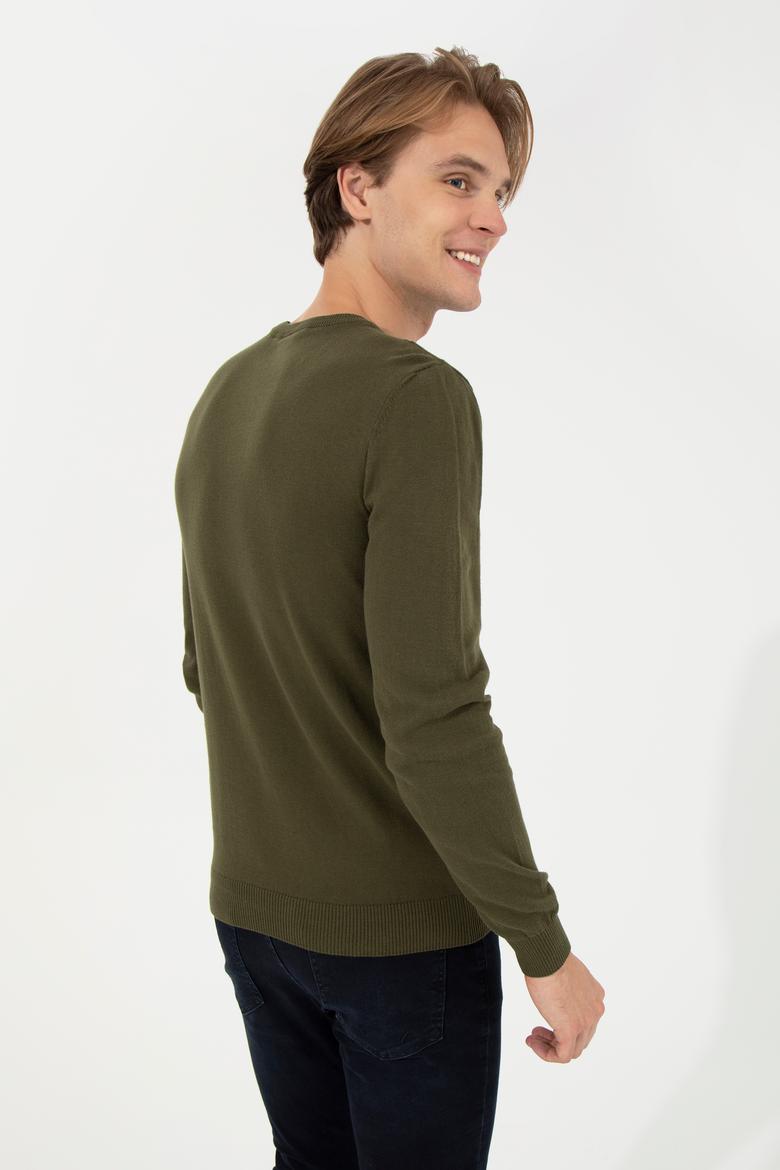 Erkek Haki Kazak - 50236734029