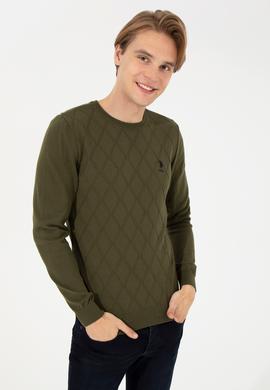 Erkek Haki Kazak - 50236734029