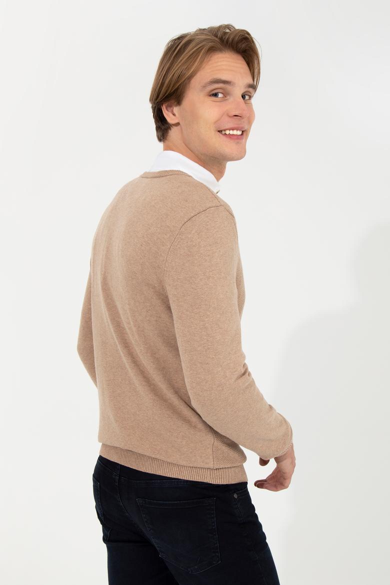 Erkek Camel Melanj Basic Kazak - 50236962096