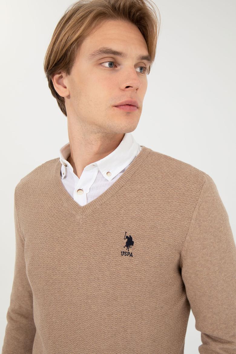 Erkek Camel Melanj Basic Kazak - 50236962096