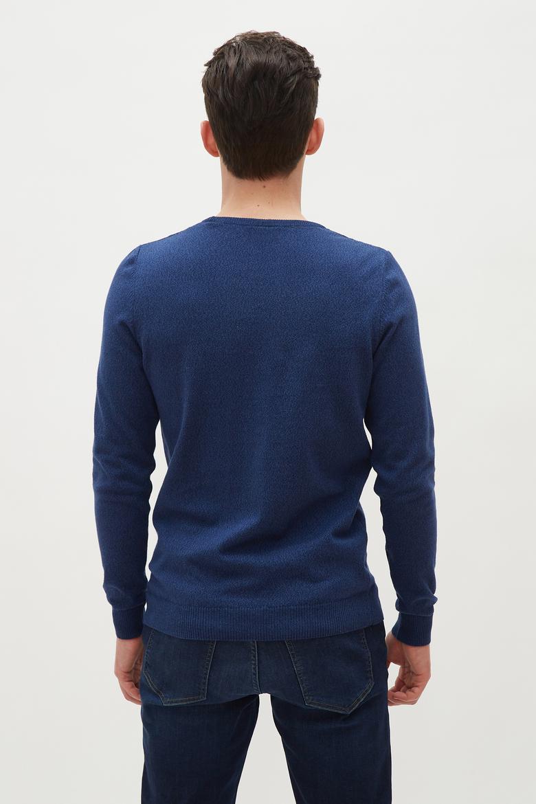 Erkek İndigo Basic Kazak - 50236971011