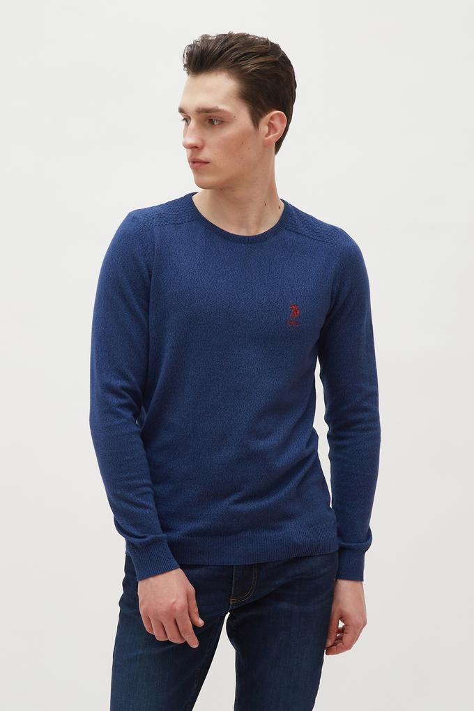 Erkek İndigo Basic Kazak