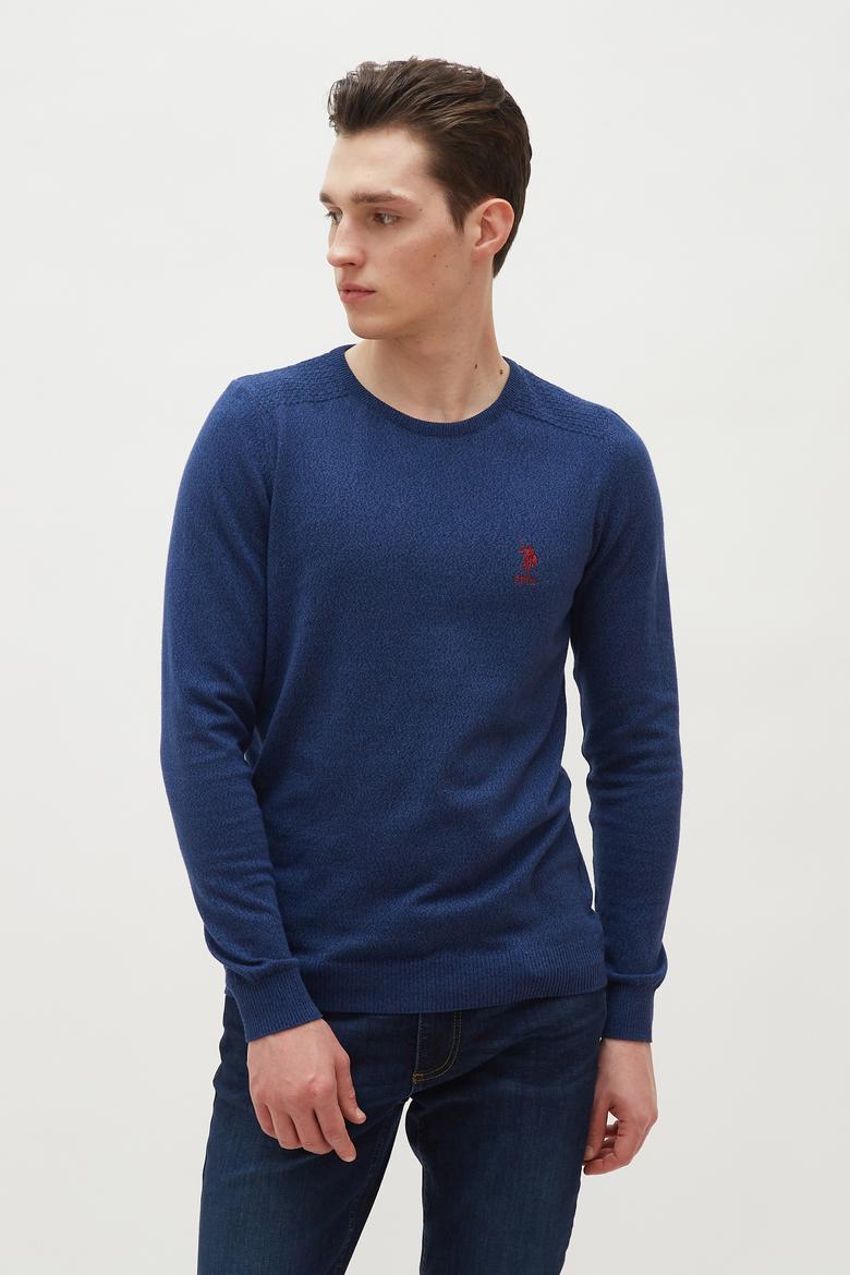 Erkek İndigo Basic Kazak