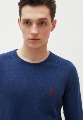 Erkek İndigo Basic Kazak - 50236971011