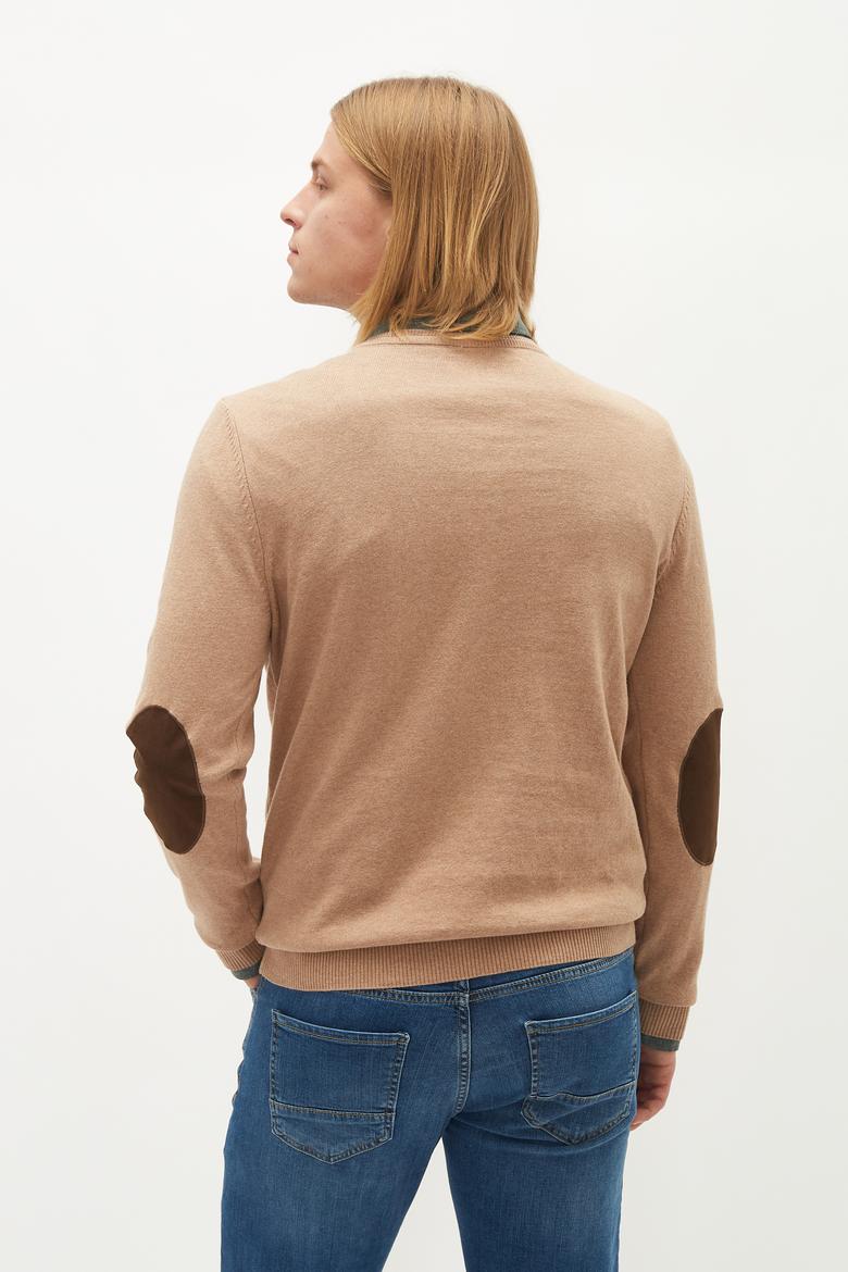 Erkek Camel Melanj Basic Kazak