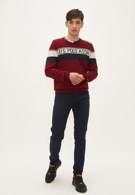 Erkek Bordo Kazak - 50237320018