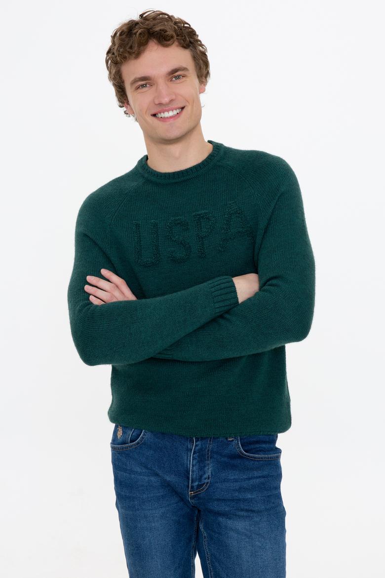 Erkek Yeşil Kazak - 50237620017