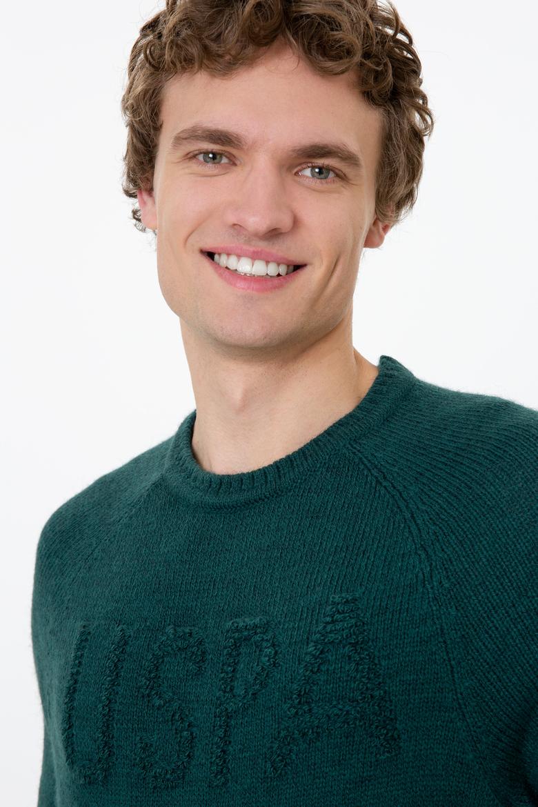 Erkek Yeşil Kazak - 50237620017