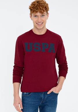 Erkek Bordo Basic Sweatshirt - 50238100003