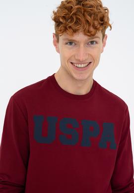Erkek Bordo Basic Sweatshirt - 50238100003