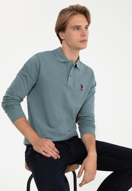 Erkek İndigo Basic Sweatshirt - 50238250036