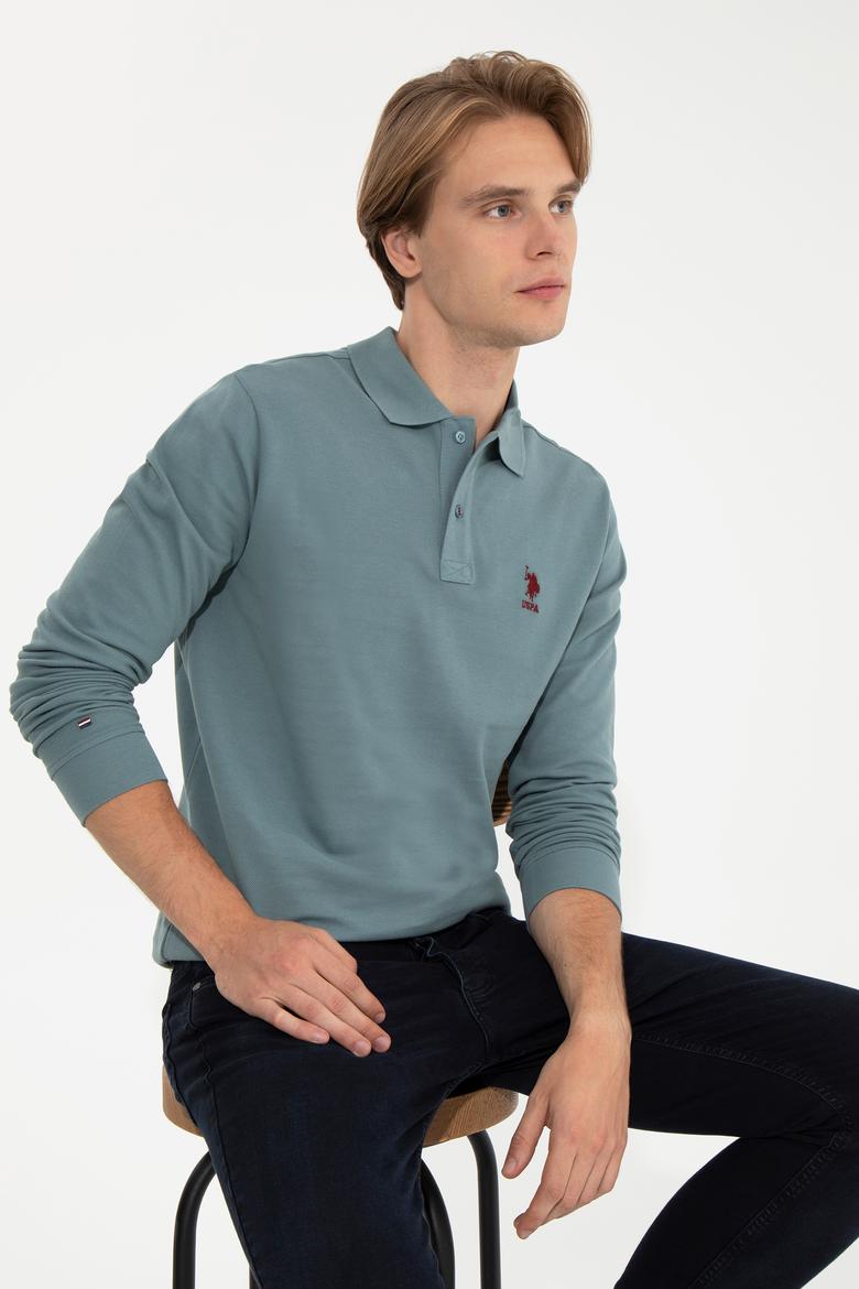 Erkek İndigo Basic Sweatshirt - 50238250036