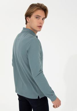 Erkek İndigo Basic Sweatshirt - 50238250036