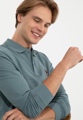 Erkek İndigo Basic Sweatshirt - 50238250036