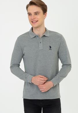 Erkek Gri Melanj Basic Sweatshirt - 50238250187