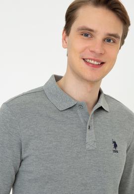 Erkek Gri Melanj Basic Sweatshirt - 50238250187