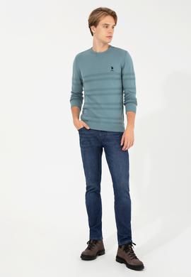 Erkek İndigo Kazak - 50240246017