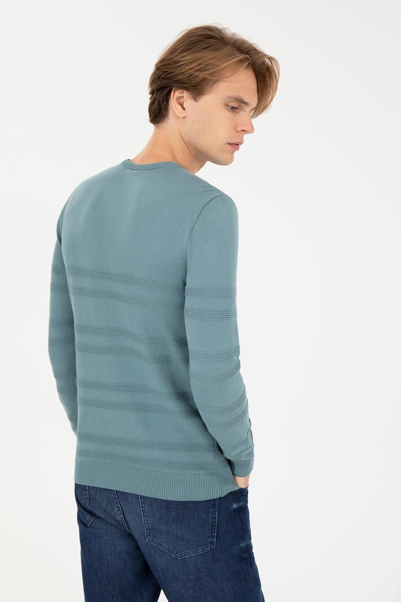 Erkek İndigo Kazak - 50240246017