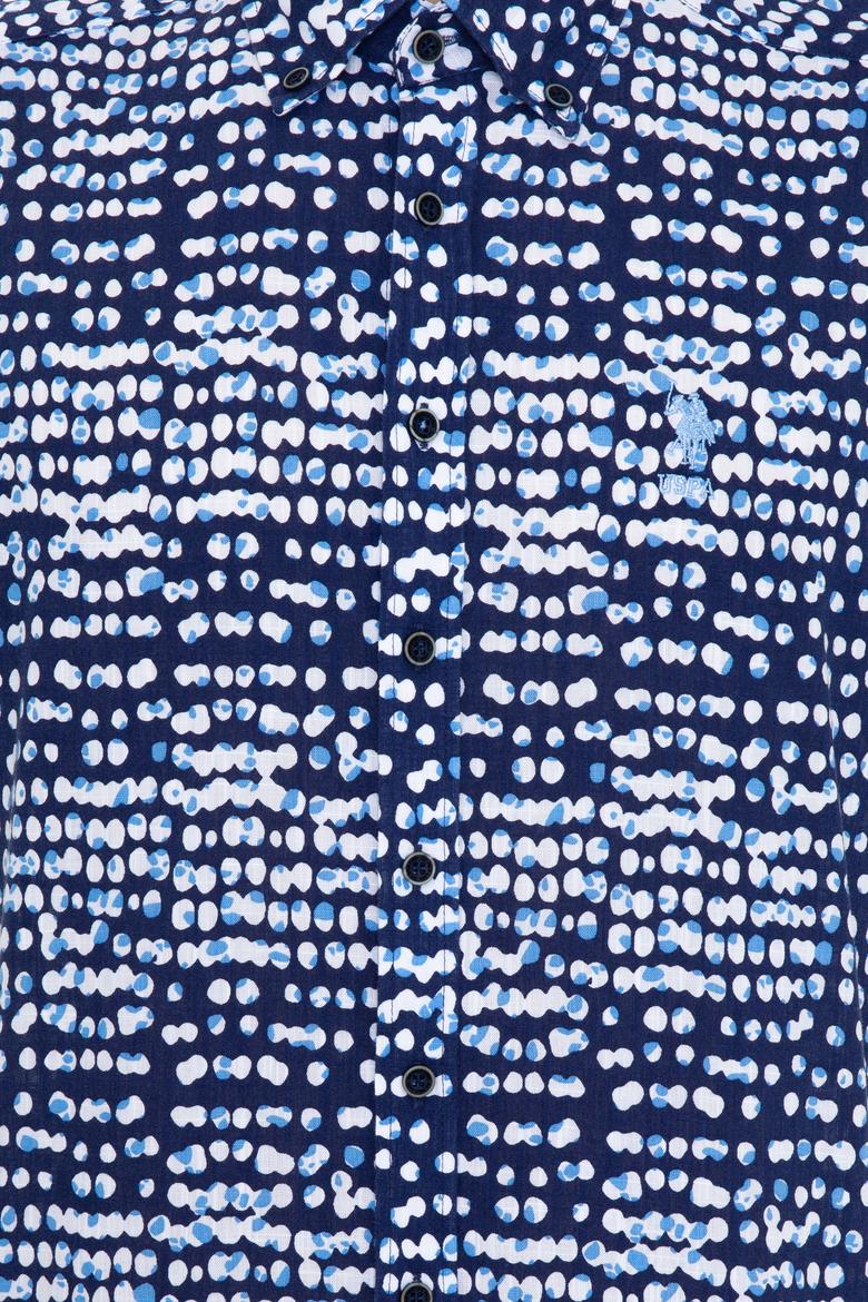 Erkek Lacivert Kısa Kollu Gömlek - 50246337020