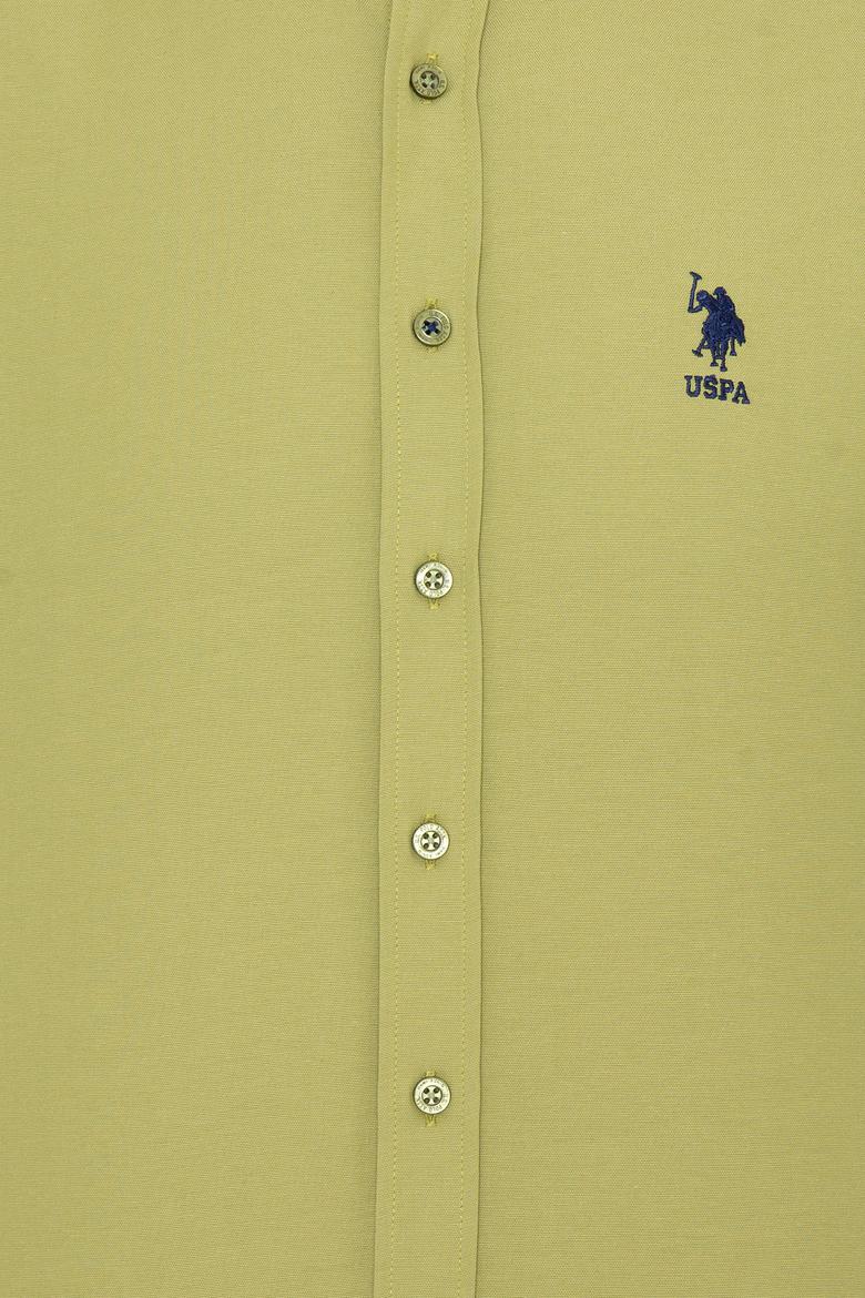 Erkek Koyu Haki Uzun Kollu Basic Gömlek - 50249488084