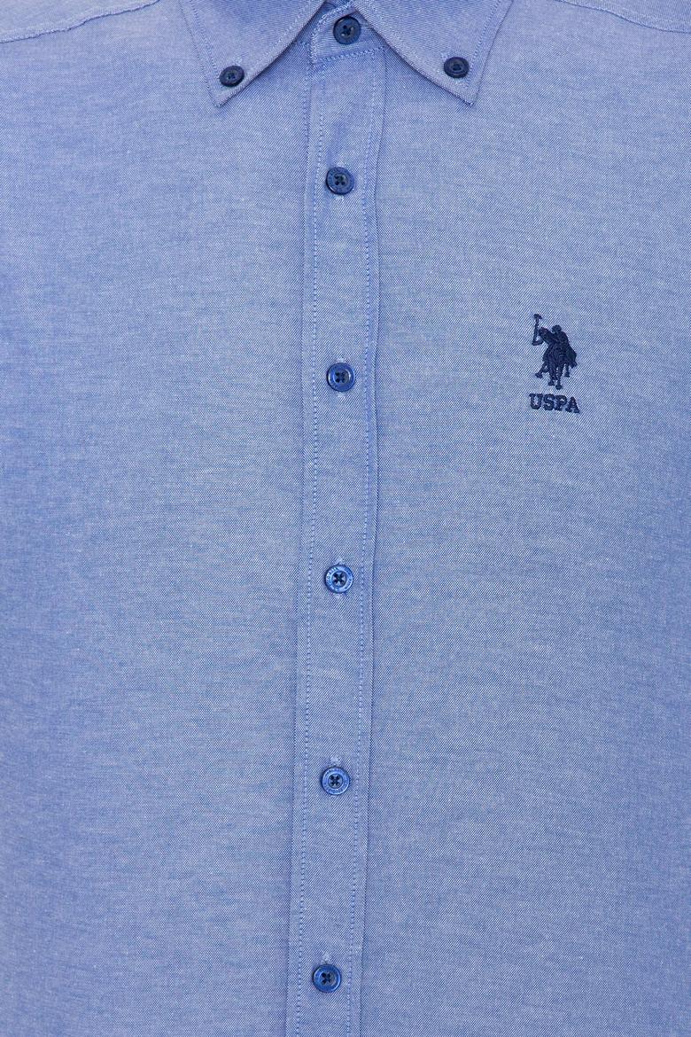 Erkek Mavi Uzun Kollu Basic Gömlek - 50249488093