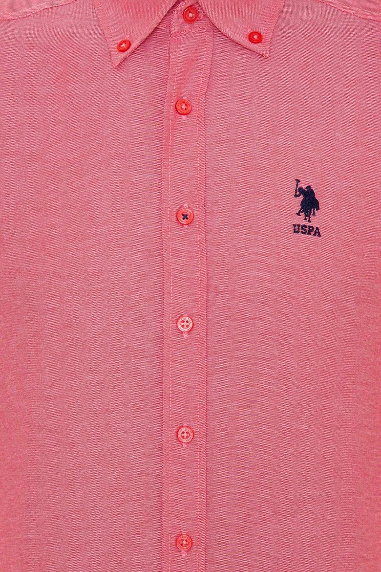 Erkek Kırmızı Uzun Kollu Basic Gömlek - 50249488107