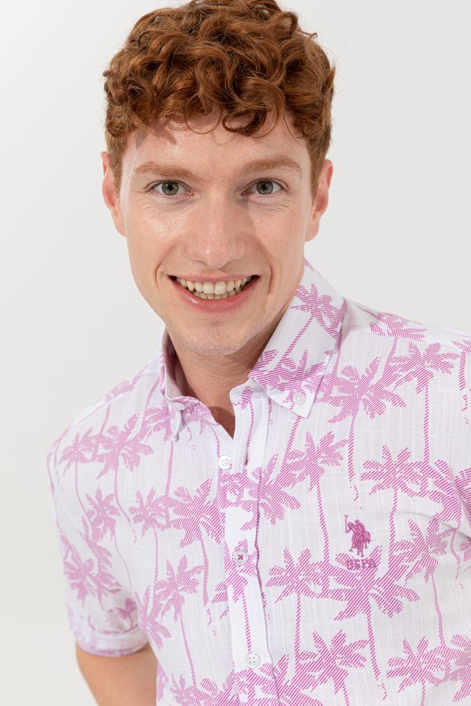 Erkek Menekşe Uzun Kollu Gömlek