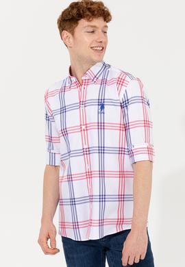 Erkek Kırmızı Uzun Kollu Gömlek - 50249532018