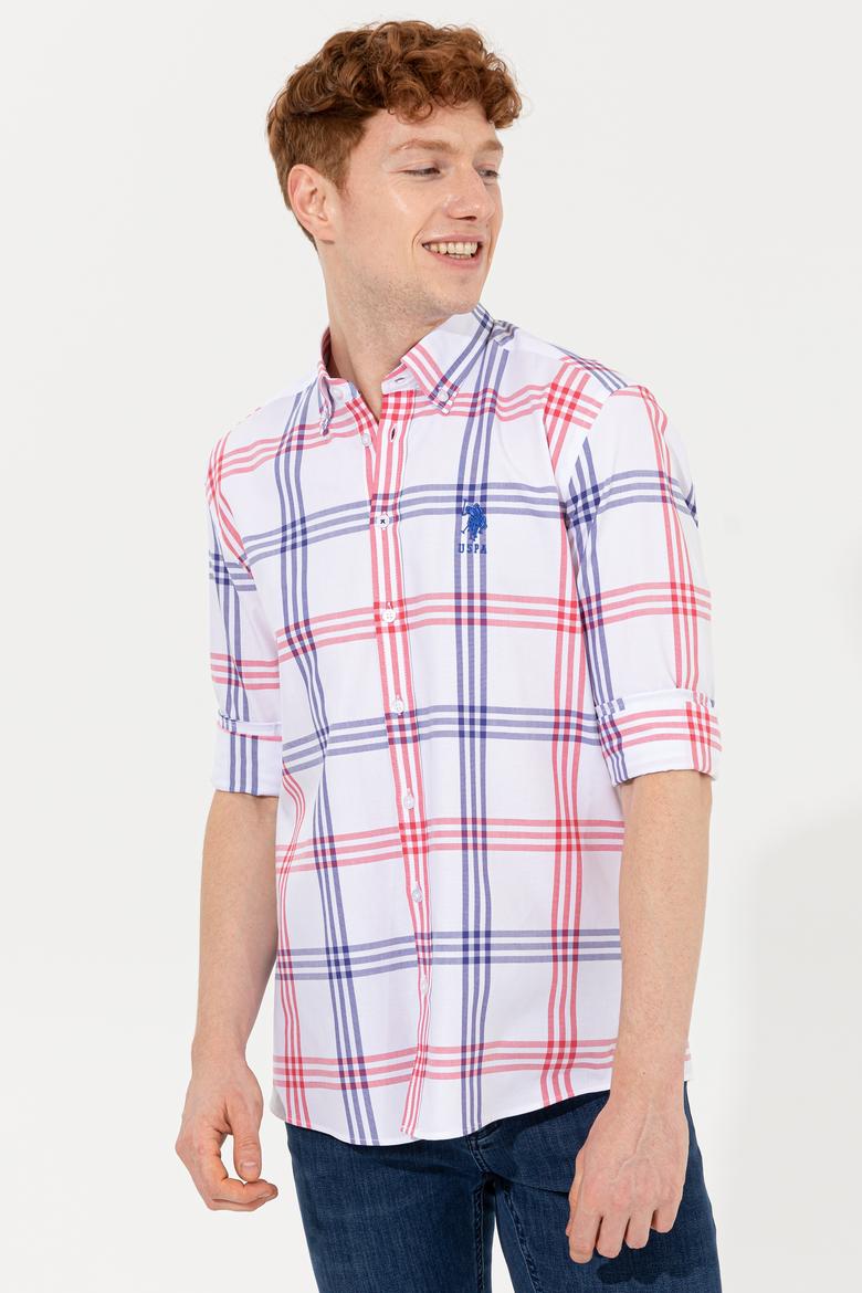 Erkek Kırmızı Uzun Kollu Gömlek - 50249532018