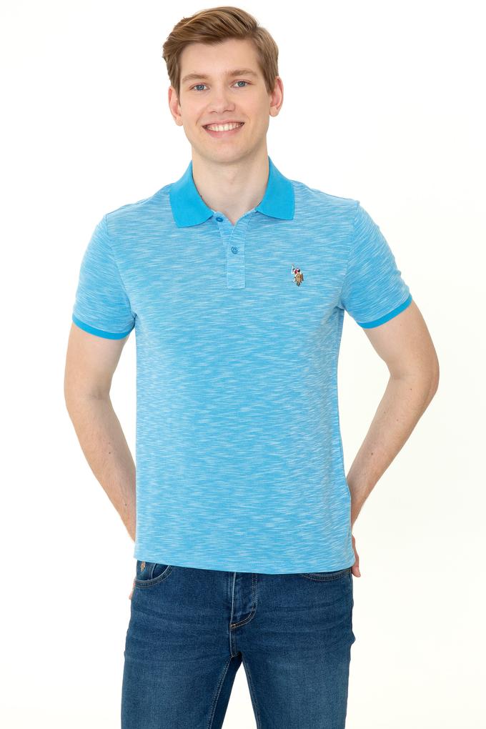 Erkek Kobalt Polo Yaka Tişört