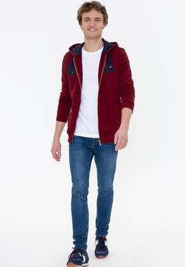 Erkek Bordo Sweatshirt - 50253038039