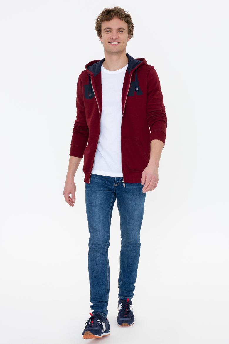 Erkek Bordo Sweatshirt - 50253038039