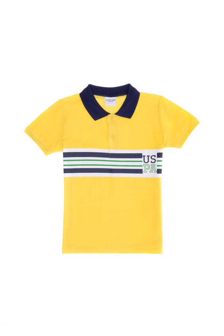 Erkek Çocuk Sarı Polo Yaka Tişört - 50266066005