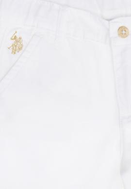 Kız Çocuk Beyaz Dokuma Şort - 50268087019