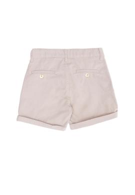 Kız Çocuk Bej Dokuma Şort - 50268087021