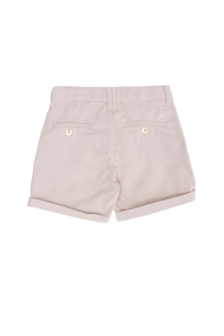 Kız Çocuk Bej Dokuma Şort - 50268087021