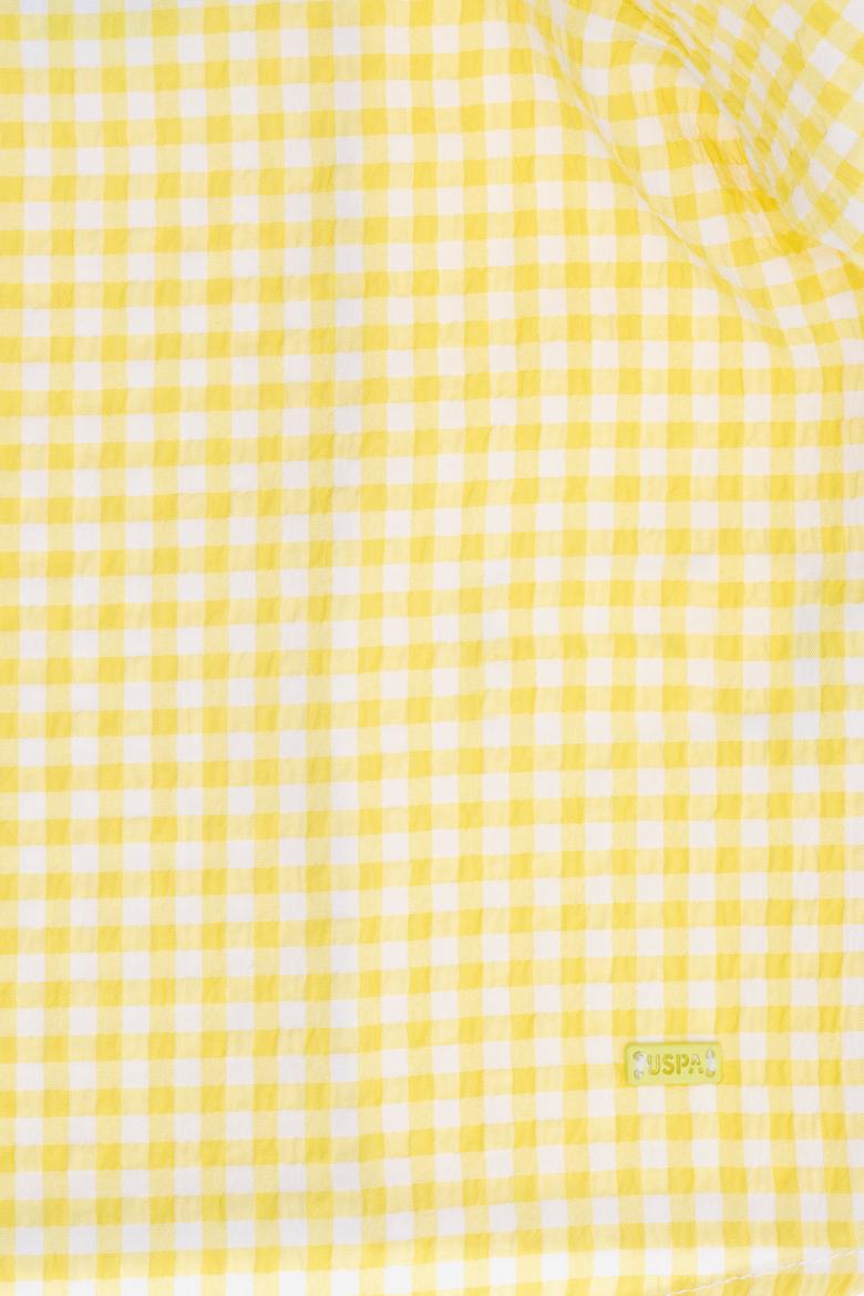 Kız Çocuk Açık Sarı Kısa Kollu Gömlek - 50264230018