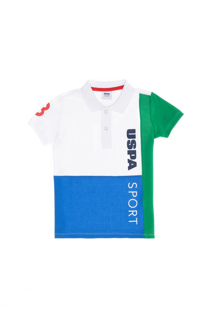 Erkek Çocuk Beyaz Polo Yaka Tişört