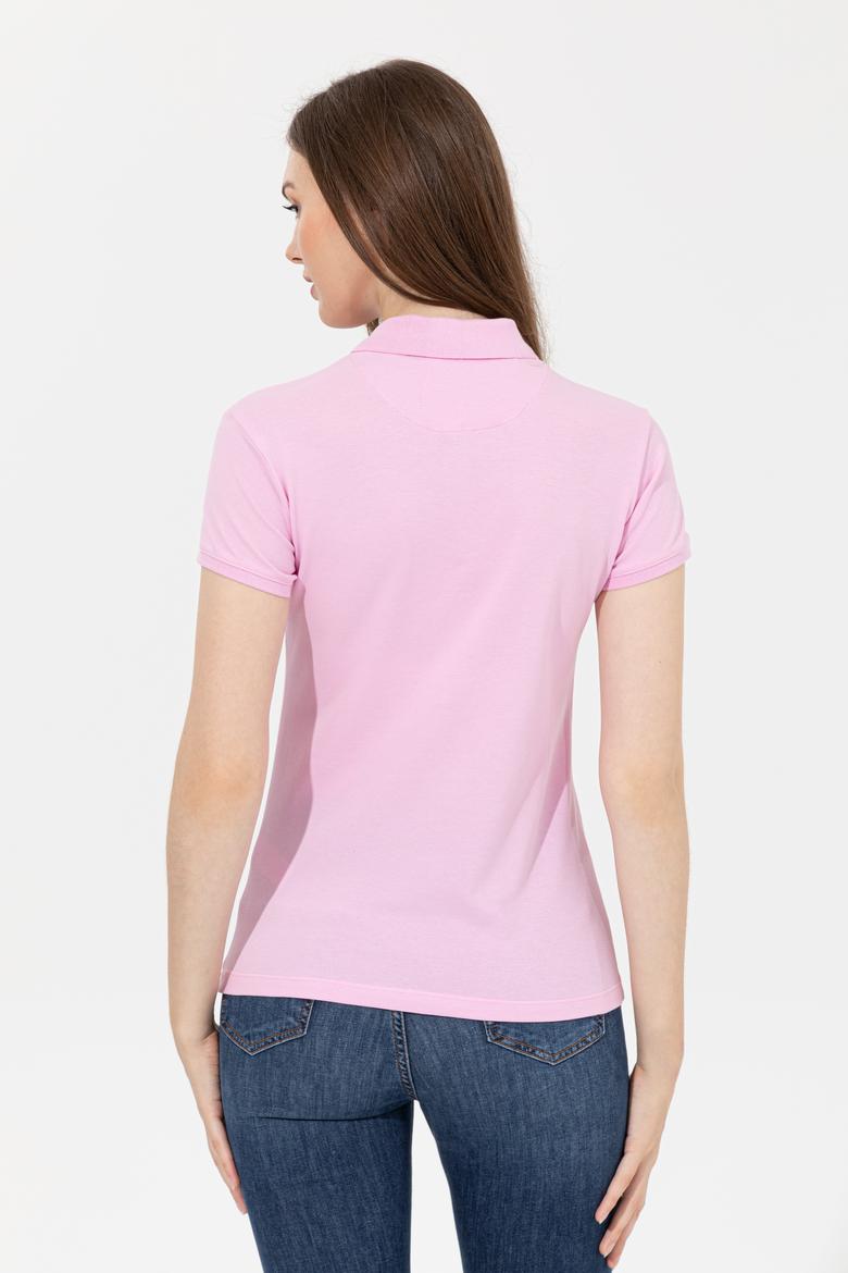 Kadın Açık Pembe Basic Tişört - 50232631144