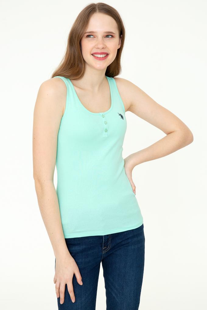 Kadın Mint Basic Tişört